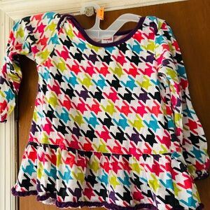 Colorful Houndstooth Kids Top
